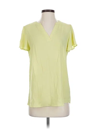 Pre-owned Maurices Short Sleeve Blouse In Green