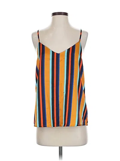 Pre-owned Cotton On Sleeveless Top Orange Square Neckline Tops