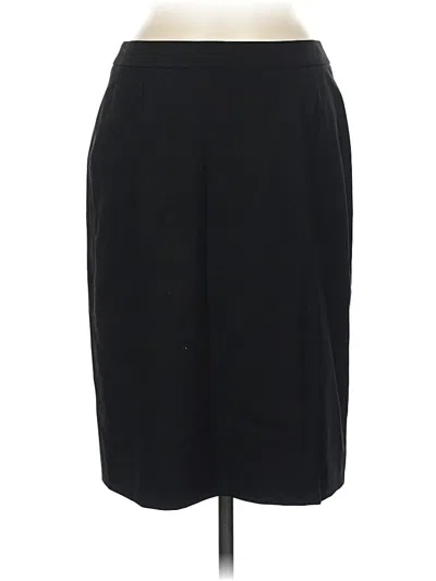 Pre-owned Boss By Hugo Boss Wool Skirt In Black