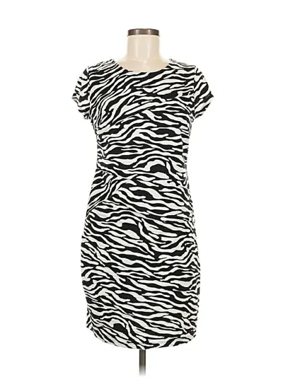 Pre-owned Inc International Concepts Casual Dress In White