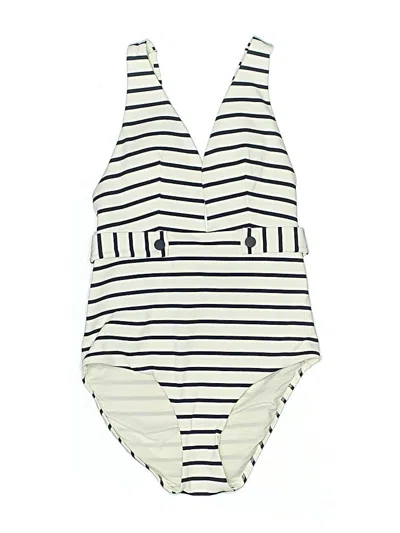Pre-owned Oysho One Piece Swimsuit In White