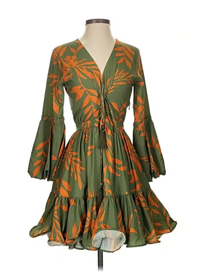 Pre-owned Andres Otalora Casual Dress In Green