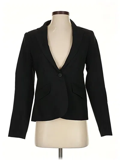 Pre-owned New York And Company Blazer Jacket In Black