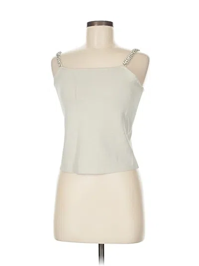 Pre-owned House Of Harlow 1960 Tank Top Ivory Strapless Neckline Tops In White