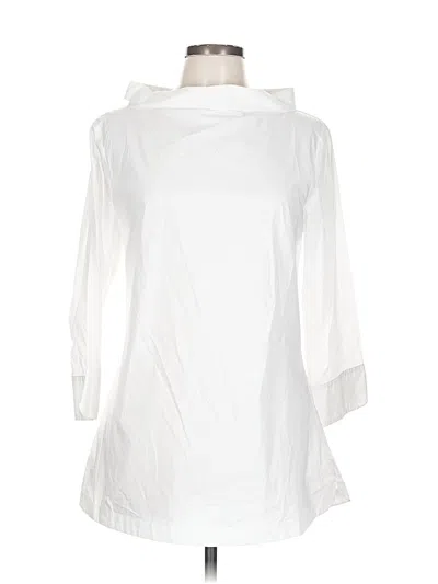 Pre-owned Lauren Gold Casual Dress In White