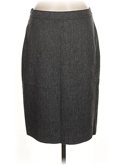 Pre-owned Elie Tahari Formal Skirt In Gray
