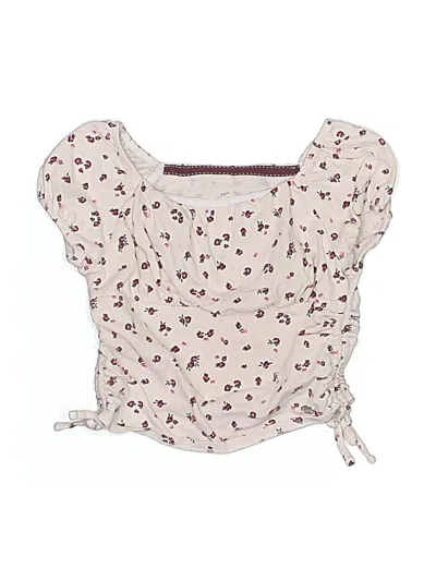 Pre-owned Justice Kids' Sleeveless Blouse In White