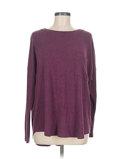 Pre-owned Old Navy Long Sleeve Top Burgundy Boatneck Tops