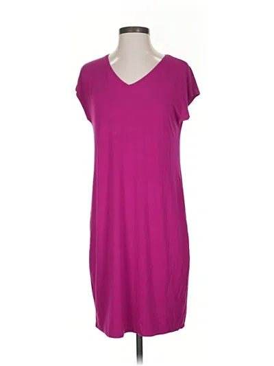 Pre-owned Eileen Fisher Casual Dress In Purple