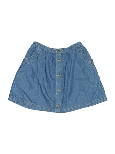 Pre-owned Lands' End Kids'  Skirt In Blue