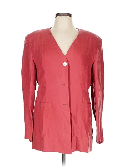Pre-owned Laura Ashley Blazer Jacket In Red