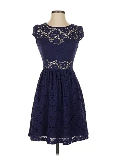 Pre-owned Guess Cocktail Dress In Blue