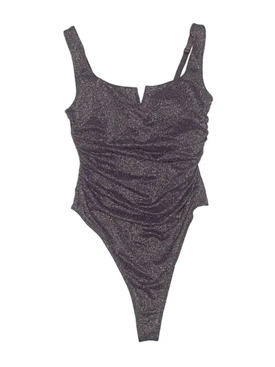 Pre-owned Popilush Bodysuit In Gray