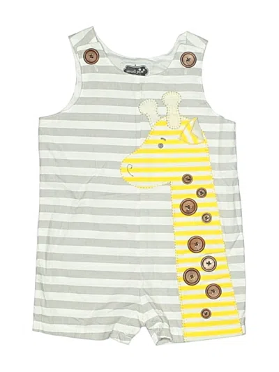 Pre-owned Mud Pie Kids' Short Sleeve Outfit In Gray