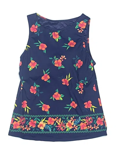 Pre-owned Lands' End Swimsuit Cover Up In Blue