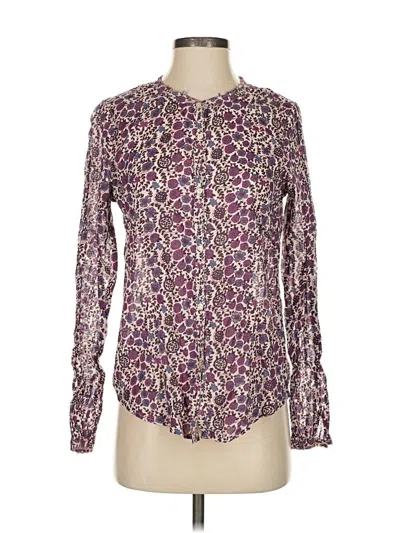 Pre-owned Scotch & Soda Long Sleeve Blouse In Purple