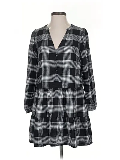 Pre-owned Ann Taylor Loft Casual Dress In Gray