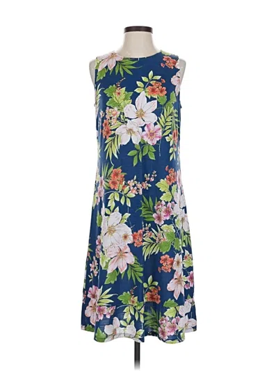 Pre-owned Jjill Casual Dress In Blue