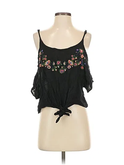 Pre-owned Polly & Esther Tank Top Black Strapless Neckline Tops