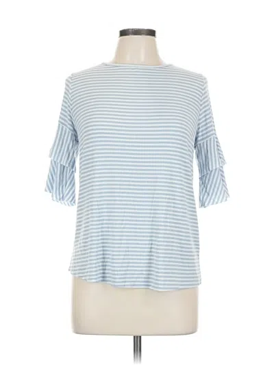 Pre-owned Blu Pepper 3/4 Sleeve T-shirt In Blue