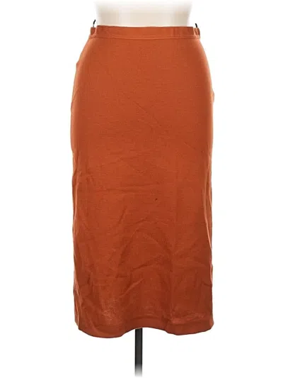 Pre-owned Luisa Spagnoli Casual Skirt In Orange