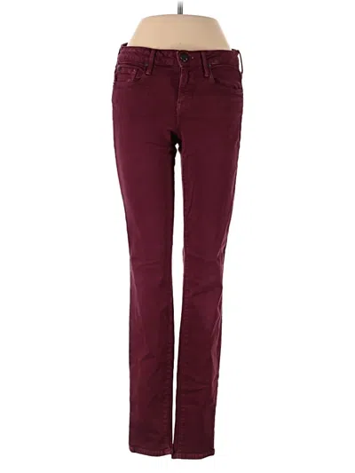 Pre-owned Vince Jeans In Burgundy