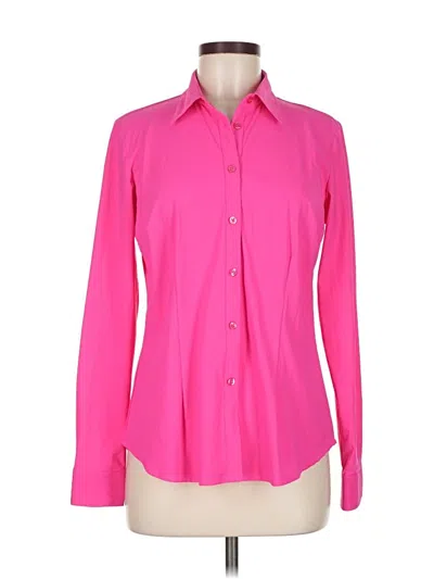 Pre-owned Ameliora Long Sleeve Blouse In Pink