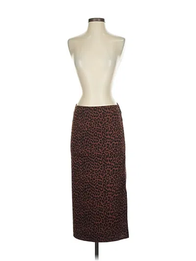 Pre-owned Ann Taylor Loft Cocktail Dress In Brown