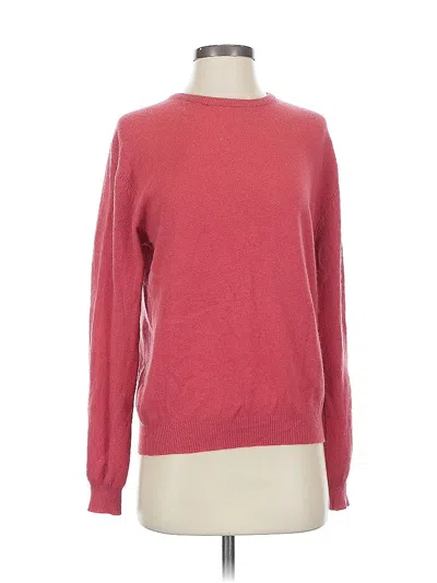 Pre-owned Charter Club Cashmere Pullover Sweater In Pink