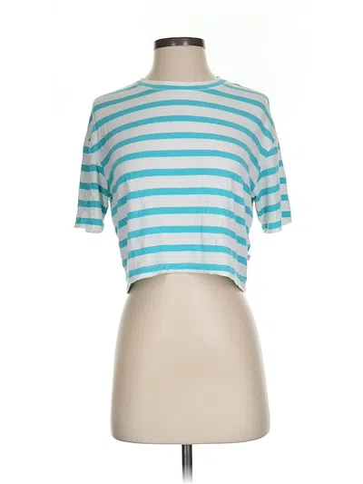 Pre-owned Addison Bay Short Sleeve T-shirt In Blue