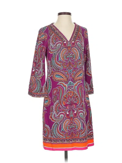 Pre-owned Laundry By Shelli Segal Casual Dress In Purple