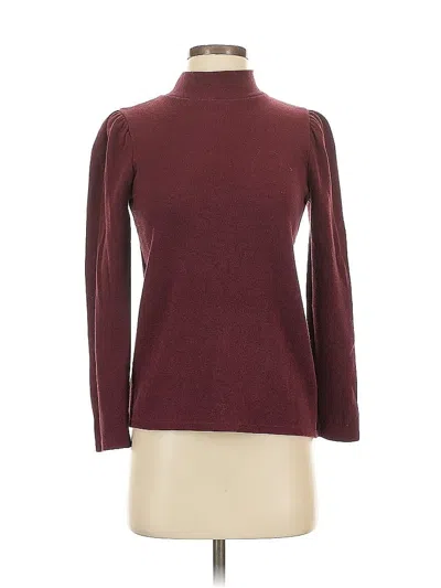 Pre-owned Madewell Turtleneck Sweater In Burgundy