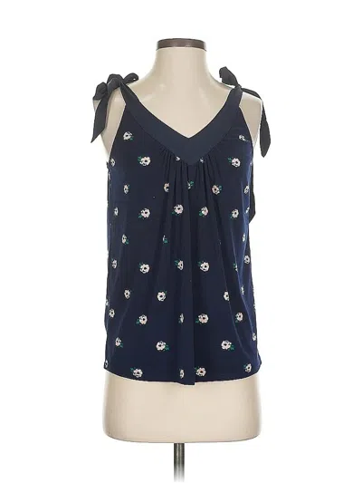 Pre-owned Banana Republic Factory Store Sleeveless Blouse In Blue