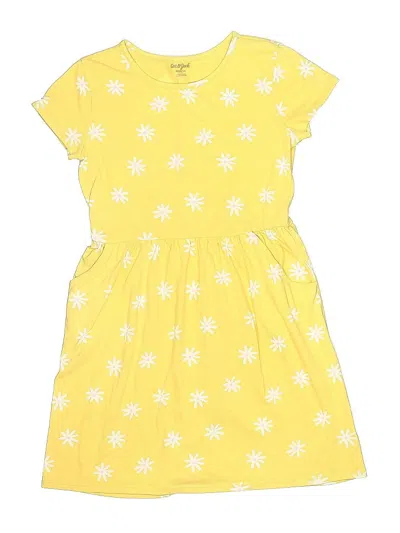 Pre-owned Cat & Jack Kids' Dress In Yellow