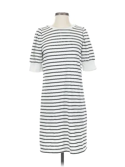 Pre-owned Ann Taylor Loft Casual Dress In White