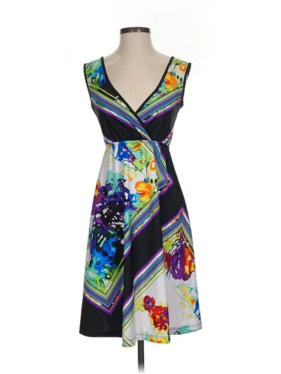 Pre-owned Dream Dance By Line Art Cocktail Dress In Gray