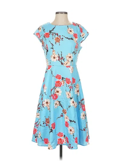 Pre-owned Unbranded Cocktail Dress In Blue