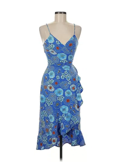 Pre-owned Bcbgmaxazria Cocktail Dress In Blue