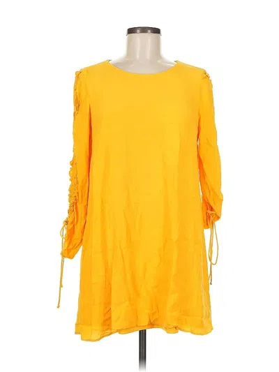 Pre-owned Trafaluc By Zara Casual Dress In Yellow