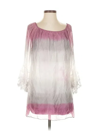 Pre-owned Lola 3/4 Sleeve Blouse In Pink