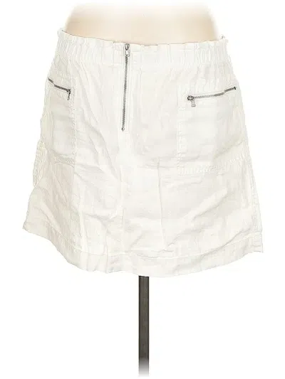 Pre-owned Lou & Grey For Loft Casual Skirt In White