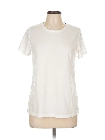 Pre-owned Danskin Now Short Sleeve T-shirt In White