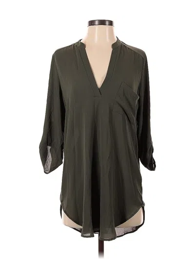 Pre-owned Lush 3/4 Sleeve Blouse In Gray