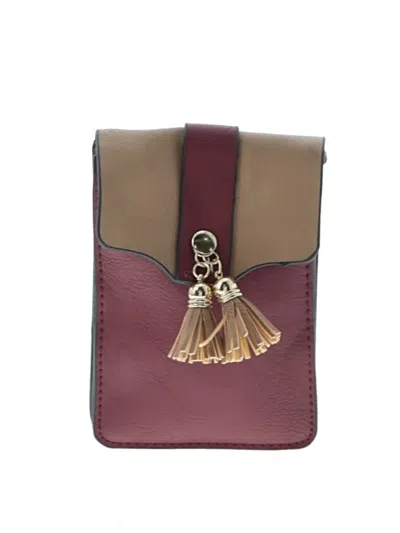 Pre-owned Assorted Brands Crossbody Bag In Burgundy