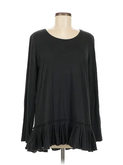 Pre-owned Logo By Lori Goldstein Long Sleeve T-shirt In Black