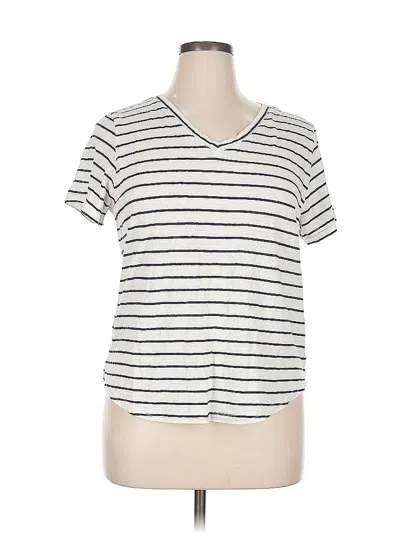 Pre-owned Carly Jean Short Sleeve T-shirt In White
