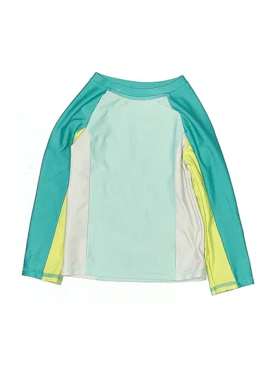 Pre-owned Cat & Jack Kids' Rash Guard In Green