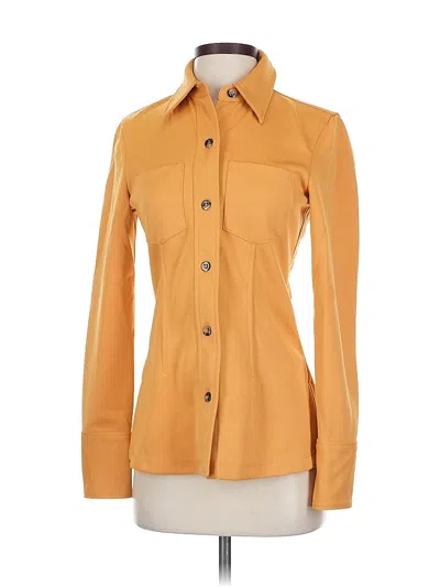 Pre-owned Zara Blazer Jacket In Orange
