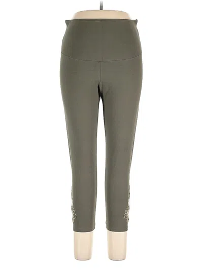 Pre-owned Yummie Active Pants In Green