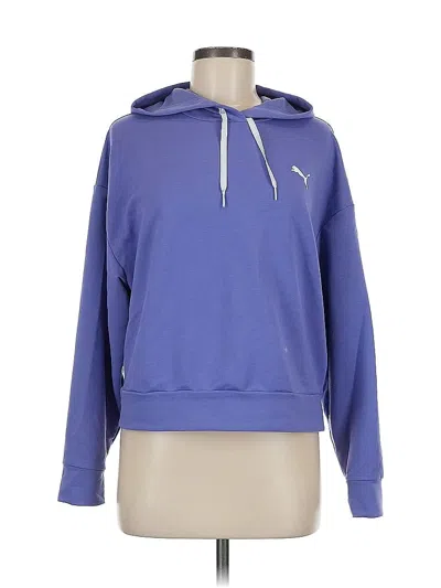 Pre-owned Puma Pullover Hoodie In Purple
